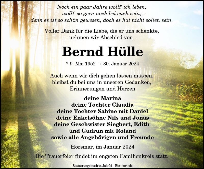 Profilbild von Bernd Hülle