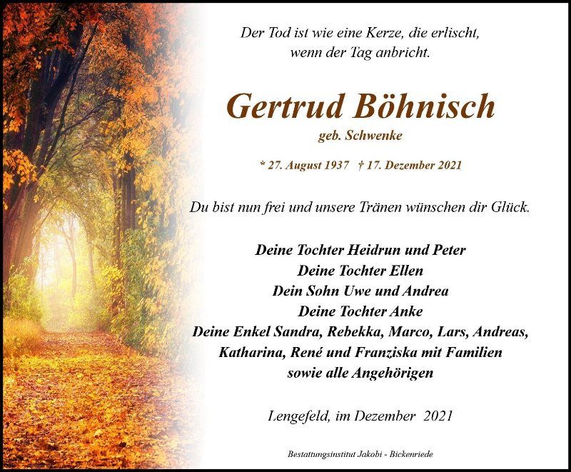 Profilbild von Gertrud Böhnisch