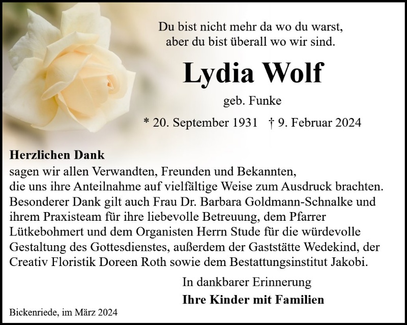 Profilbild von Lydia Wolf